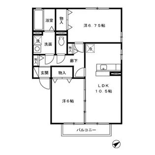 エルシオン【2階】の間取り