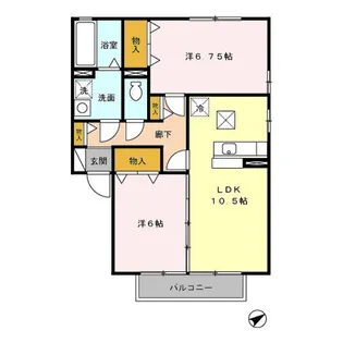 エルシオン【1階】の間取り