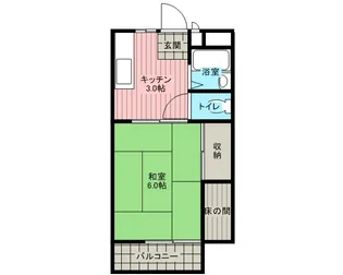 トキワコーポ【1階】の間取り