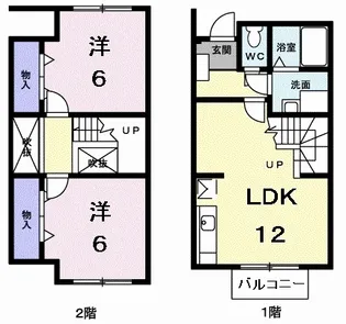 ディアコート【102号室】の間取り