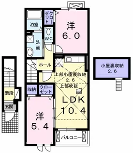 プリマヴェーラK C【2階】の間取り