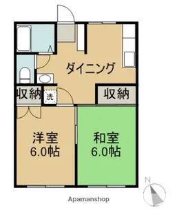 アロマ相生【102号室】の間取り