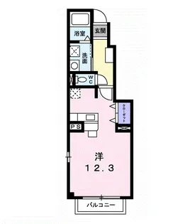 シャルマンコート広沢D【1階】の間取り