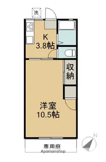 パナハイツすぎと【2階】の間取り