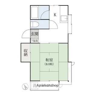 やすらぎハイツ【101号室】の間取り