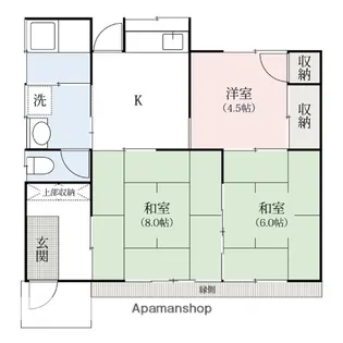 群馬県みどり市大間々町大間々【一戸建】の間取り