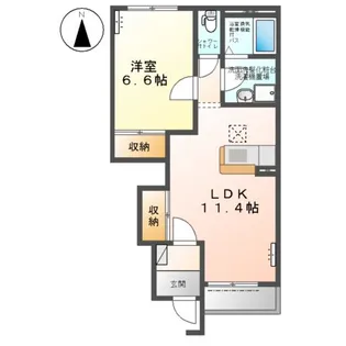 サンヴィレッジ Ⅱ【1階】の間取り