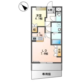 シャーロット・Ⅱ【1階】の間取り