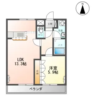 ツイングランデ Ⅰ【2階】の間取り