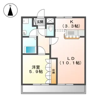 ツイングランデ Ⅰ【1階】の間取り