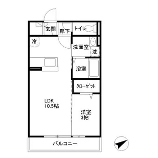 グランリーブル 壱番館【2階】の間取り