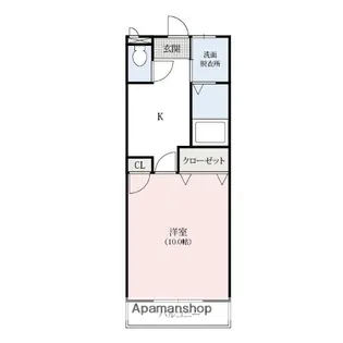 アドヴァンスA【103号室】の間取り