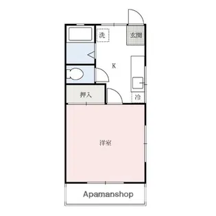 あすなろC・D【D104号室】の間取り