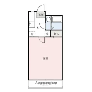 あすなろA・B【A105号室】の間取り