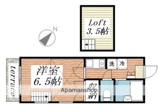 桐生第6レジデンス【1階】の間取り