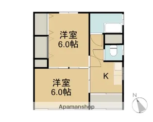群馬県桐生市川内町3丁目【一戸建】の間取り
