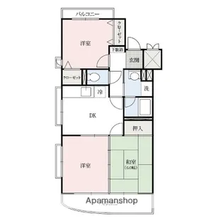 わかなマンション【2階】の間取り