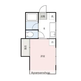 本間コーポ【103号室】の間取り