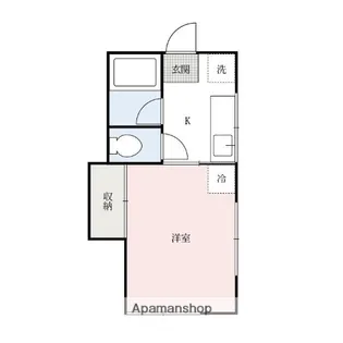 本間コーポ【202号室】の間取り