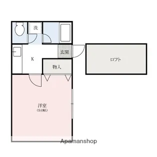 ユタカハイツ【102号室】の間取り