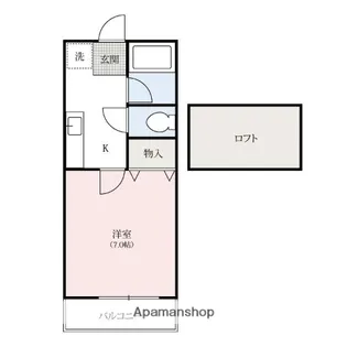 ユタカハイツ【106号室】の間取り