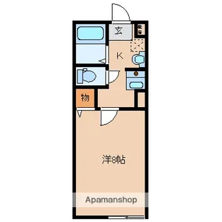 レトアリガーロイヤルA【104号室】の間取り