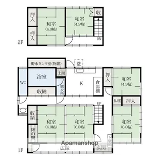群馬県桐生市天神町3丁目【一戸建】の間取り