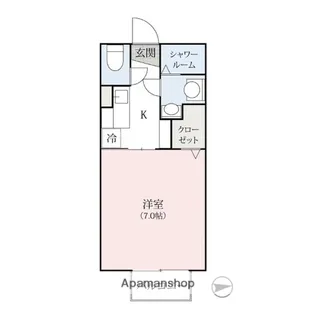 APAMO西【102号室】の間取り