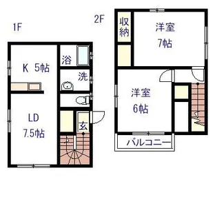 パナリヴィエール【1階】の間取り