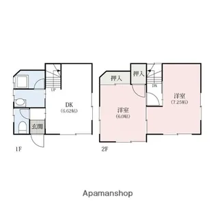 群馬県桐生市清瀬町【一戸建】の間取り