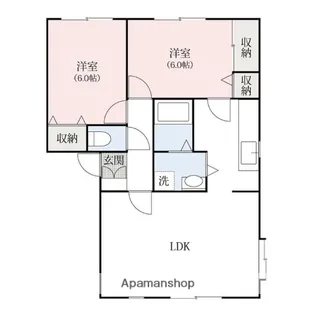 オーキッド A棟【101号室】の間取り