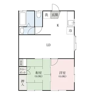 レジデンスHIGASHI【103号室】の間取り