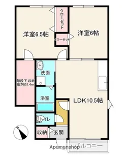 ソル.レヴェンテ【1階】の間取り