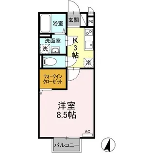 エクセルタムラ C【2階】の間取り