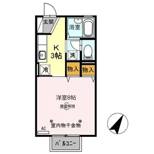 エクセルタムラA【2階】の間取り