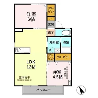 メゾンタムラ A【1階】の間取り