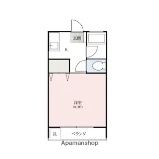 イーストリバーハイツ【203号室】の間取り