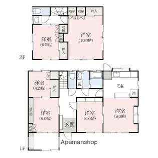 群馬県桐生市広沢町3丁目【一戸建】の間取り