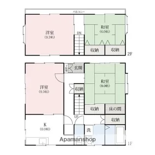 群馬県桐生市境野町6丁目【一戸建】の間取り