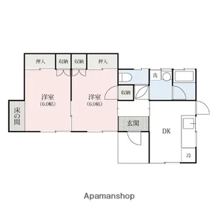 群馬県桐生市広沢町4丁目【一戸建】の間取り