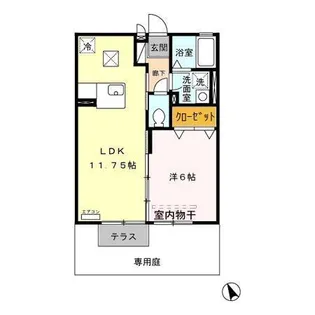 クレールヒルズ A【1階】の間取り