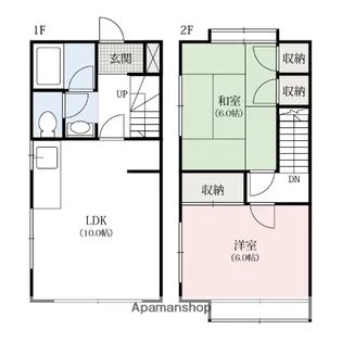 メゾンアライC【1階】の間取り