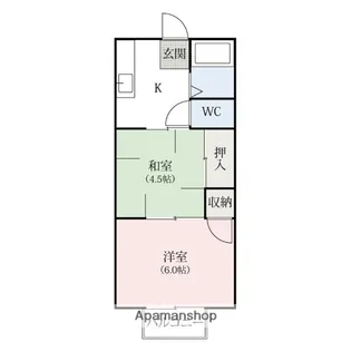 ロイヤルコート【203号室】の間取り