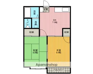 サキズハイダウェイ【2階】の間取り