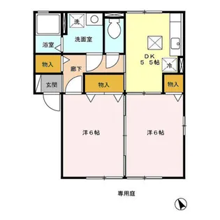 セルシエール【1階】の間取り