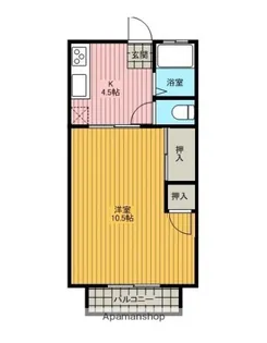 パナハイツ三田【106号室】の間取り