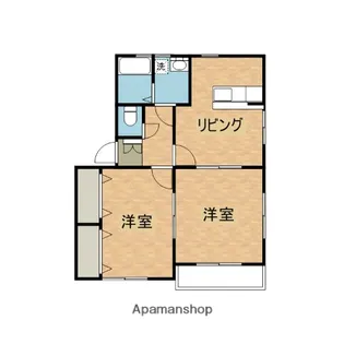ドミールA・K【C102号室】の間取り
