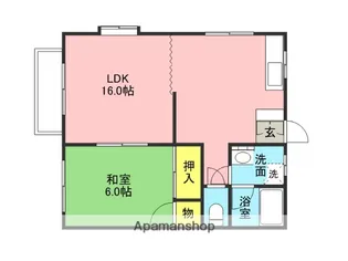 コーポオオツカA・B棟【B205号室】の間取り