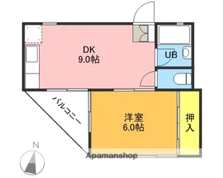 北村アパート【201号室】の間取り