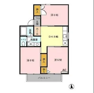 メゾンアルファ【1階】の間取り